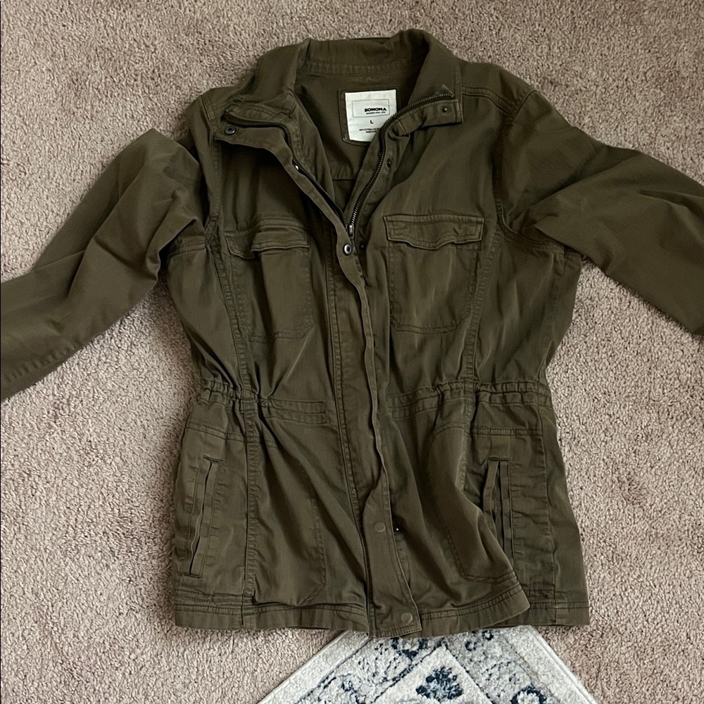 Olive Green Utility Jacket